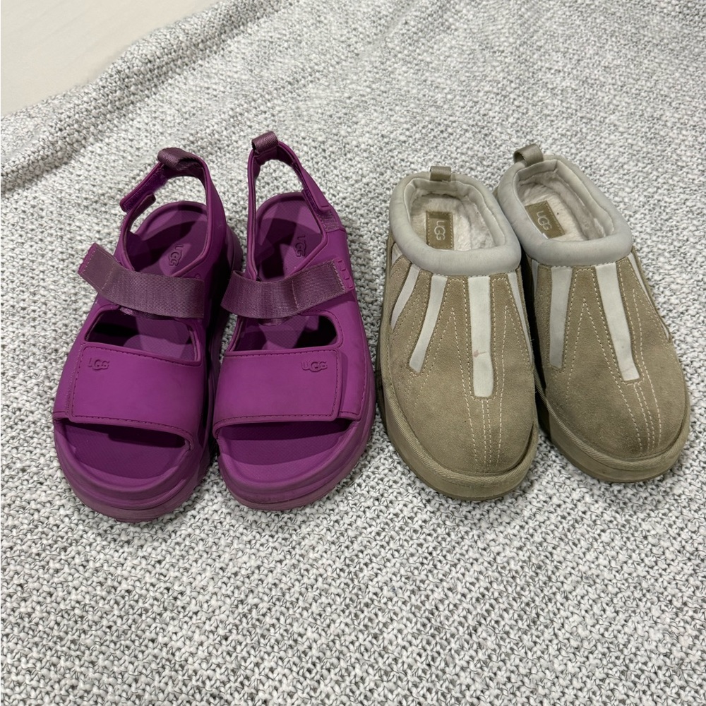 UGG Kids Purple Velcro Sport Sandals